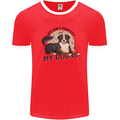 Life Isnt Perfect But My Dog is Mens Ringer T-Shirt Red/White