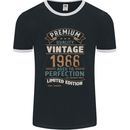 Premium Vintage 35th Birthday 1988 Mens Ringer T-Shirt FotL Black/White