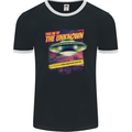 Take Me to the Unknown Alien UFO Mens Ringer T-Shirt FotL Black/White