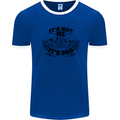It's Not Me Anti Valentines Singles Day Skull Mens Ringer T-Shirt Royal Blue/White