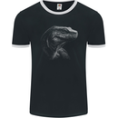 A Komodo Dragon Mens Ringer T-Shirt FotL Black/White