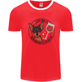 Wine With My Min Pin Miniature Pinscher Dog Mens Ringer T-Shirt Red/White