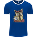 Wuff Wuff Madafacas Funny Dog Mens Ringer T-Shirt FotL Royal Blue/White