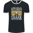 Outswim My Scuba Diving Buddy Funny Diver Mens Ringer T-Shirt FotL Black/White