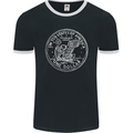 One American Dollar Coin Money Cash USA Mens Ringer T-Shirt FotL Black/White