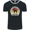 My Golden Labrador Talk Sh!t About You Chocolate Mens Ringer T-Shirt FotL Black/White