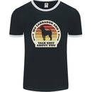 My Golden Labrador Talk Sh!t About You Chocolate Mens Ringer T-Shirt FotL Black/White