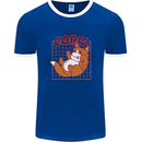 The Anatomy of a Corgi Dog Mens Ringer T-Shirt Royal Blue/White