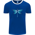 A Blue Dragonfly Mens Ringer T-Shirt FotL Royal Blue/White