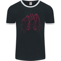 Red Mothman Mens Ringer T-Shirt FotL Black/White