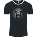 Celtic Viking Norse God Warrior Gym MMA Mens Ringer T-Shirt FotL Black/White