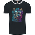 A Cool Yorkie Yorkshire Terrier Female Dog Mens Ringer T-Shirt FotL Black/White