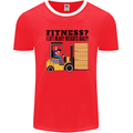 Forklift Driver I Lift Heavy Weights Funny Mens Ringer T-Shirt Red/White