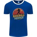 Baseball Summer Mens Ringer T-Shirt FotL Royal Blue/White