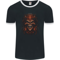 Evil Emperor of Death Demon Grim Reaper Devil Mens Ringer T-Shirt FotL Black/White