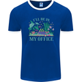 Gardener Funny Gardening Garden Plants Mens Ringer T-Shirt FotL Royal Blue/White