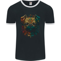 A Cool Pug Dog Mens Ringer T-Shirt FotL Black/White