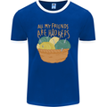 Friends Hookers Funny Crochet Knitting Mens Ringer T-Shirt FotL Royal Blue/White