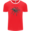 A Tarantula Spider Mens Ringer T-Shirt FotL Red/White