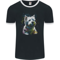 A West Highland White Terrier Dog Mens Ringer T-Shirt FotL Black/White