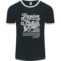 Aged to Perfection Vintage 53rd Birthday 1970 Mens Ringer T-Shirt FotL Black/White