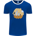 Storage Evolution Floppy Disk to Cloud PC Mens Ringer T-Shirt Royal Blue/White