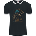 Bigfoot Hockey Player Mens Ringer T-Shirt FotL Black/White