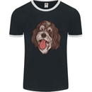Bernedoodle Dog Mens Ringer T-Shirt FotL Black/White