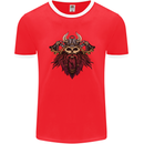 A Steampunk Viking Mens Ringer T-Shirt FotL Red/White