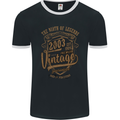 Birth of Legends 20th Birthday 2003 Mens Ringer T-Shirt FotL Black/White