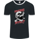 Finding Myself Skull Mens Ringer T-Shirt FotL Black/White