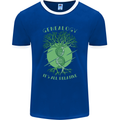 Genealogy Its All Relative Funny DNA Ancestry Mens Ringer T-Shirt FotL Royal Blue/White