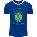 Genealogy Its All Relative Funny DNA Ancestry Mens Ringer T-Shirt FotL Royal Blue/White
