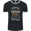 Premium Vintage 29th Birthday 1994 Mens Ringer T-Shirt FotL Black/White