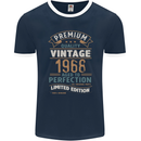 Premium Vintage 55th Birthday 1968 Mens Ringer T-Shirt FotL Navy Blue/White