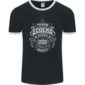 Premium Legend 18th Birthday 2005 Mens Ringer T-Shirt FotL Black/White