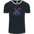 Parkour Buildings Mens Ringer T-Shirt FotL Black/White