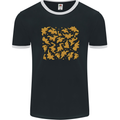 Chicken Nugget Dinosaurs Mens Ringer T-Shirt FotL Black/White