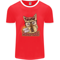 Wuff Wuff Madafacas Funny Dog Mens Ringer T-Shirt FotL Red/White