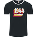 Retro 79th Birthday Original 1944 Mens Ringer T-Shirt FotL Black/White