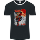 Monkey Magic Retro 70s Martial Arts TV Mens Ringer T-Shirt FotL Black/White