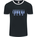 Schrodingers Cat Dead Alive Mens Ringer T-Shirt FotL Black/White