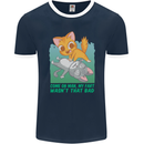 My Fart Wasn't That Bad Funny Flatulence Cat Mens Ringer T-Shirt FotL Navy Blue/White