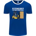 I Lift Heavy Weights All Day Funny Forklift Driver Mens Ringer T-Shirt FotL Royal Blue/White