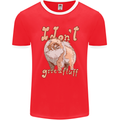 Pomeranian I Don't Give a Fluff Funny Dog Mens Ringer T-Shirt FotL Red/White