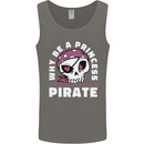 Why Be a Princess When You Can Be Pirate Mens Vest Tank Top Charcoal