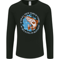 Wife is the Best Catch Funny Fishing Fisherman Mens Long Sleeve T-Shirt Black