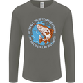 Wife is the Best Catch Funny Fishing Fisherman Mens Long Sleeve T-Shirt Charcoal