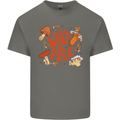 Wild & Free Mushroom Foraging Nature Mens Cotton T-Shirt Tee Top Charcoal