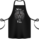 Wild and Free Tiger Cotton Apron 100% Organic Black